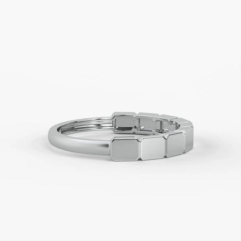 Edgeform Geo Link Band Ring
