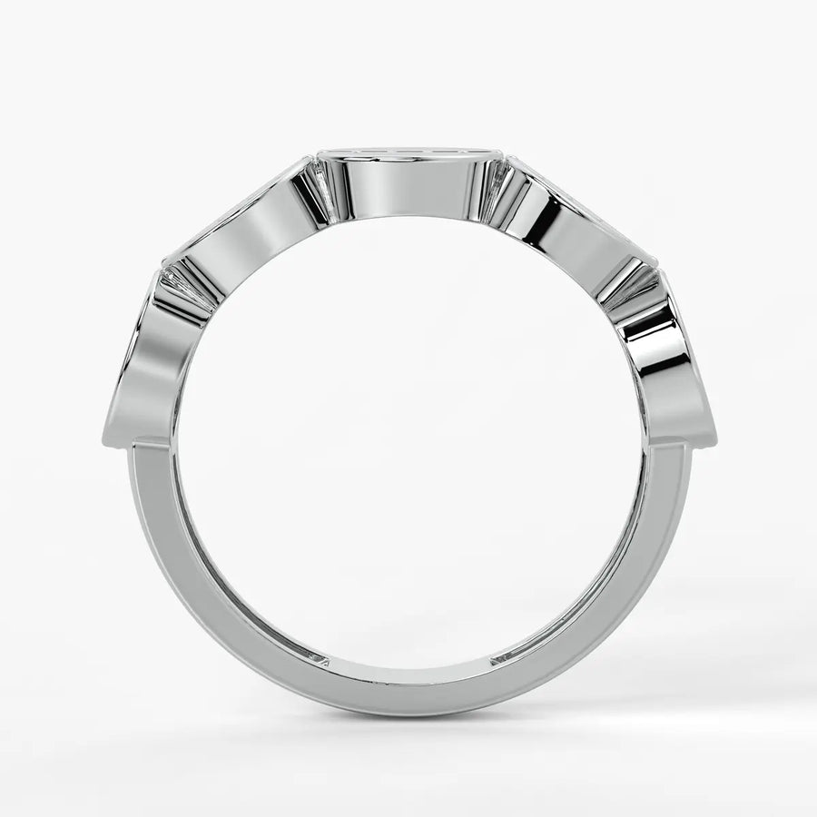 Layered Disc Statement Ladies Ring