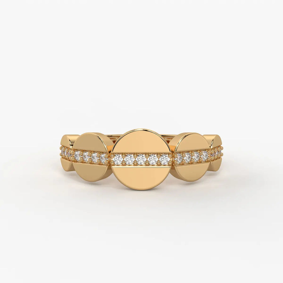 Elvara Glide Oval Spark Ring