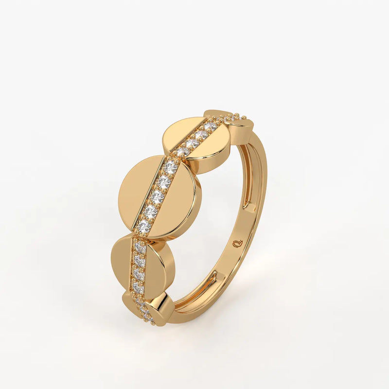 Elvara Glide Oval Spark Ring