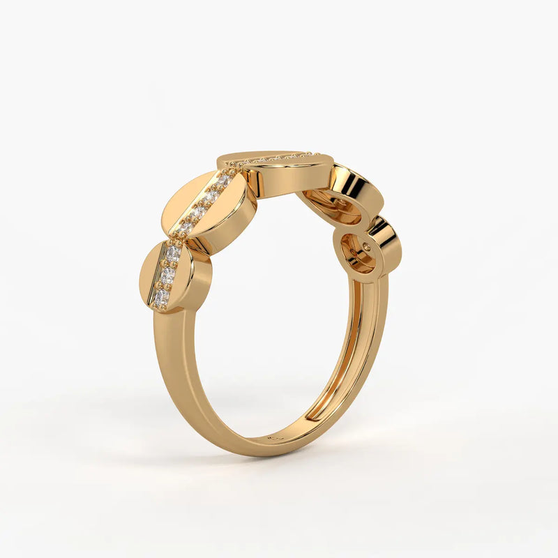 Elvara Glide Oval Spark Ring