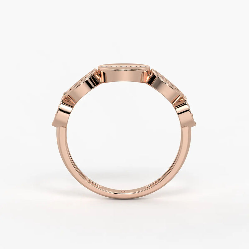 Elvara Glide Oval Spark Ring