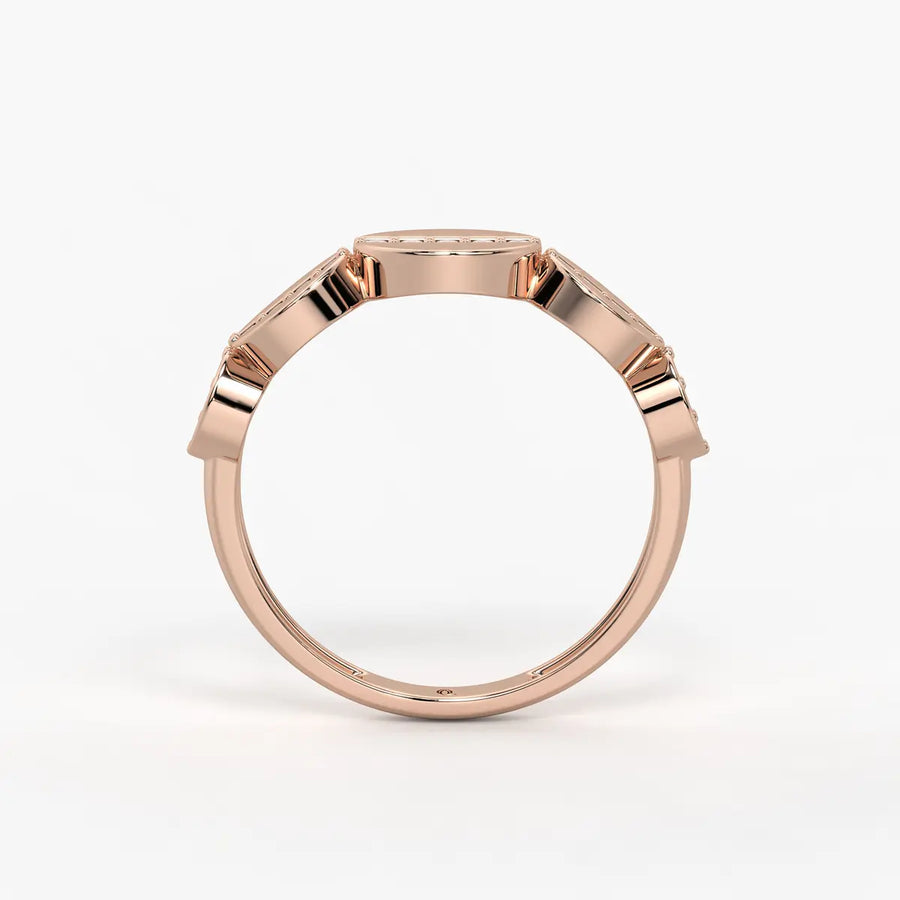 Elvara Glide Oval Spark Ring