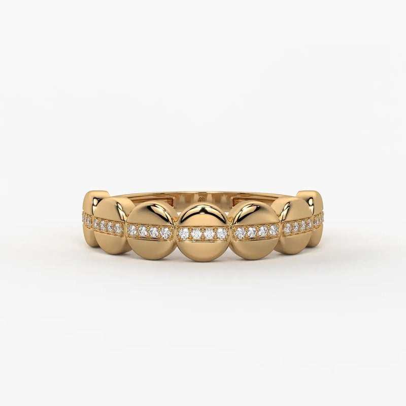 Lustra Dome Spark Band Ring