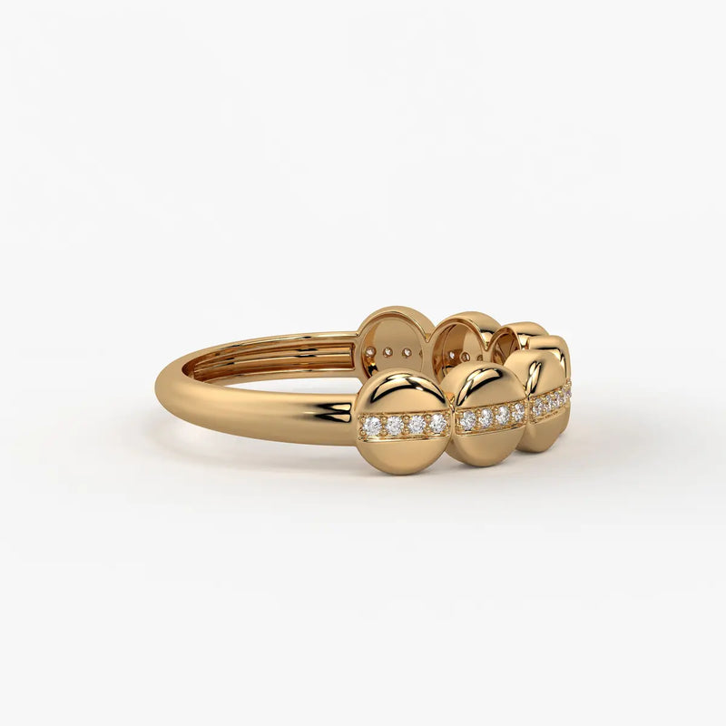 Lustra Dome Spark Band Ring