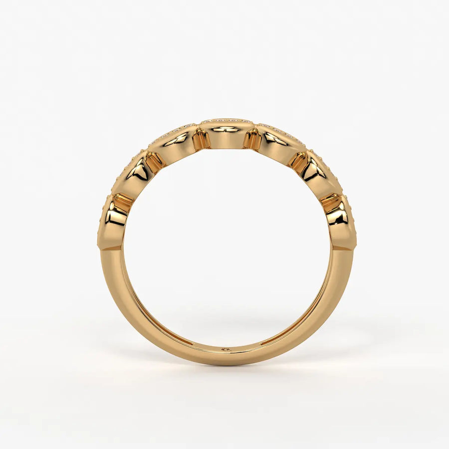 Lustra Dome Spark Band Ring