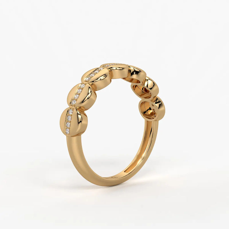 Lustra Dome Spark Band Ring