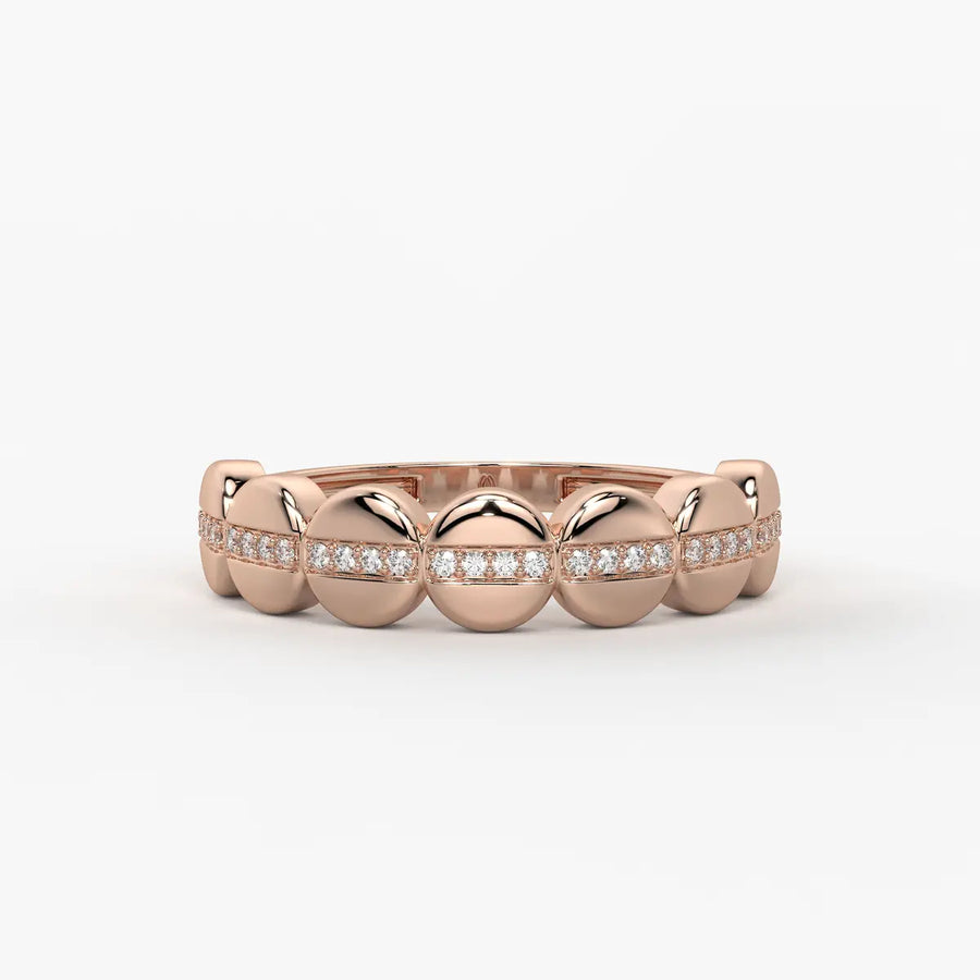 Lustra Dome Spark Band Ring