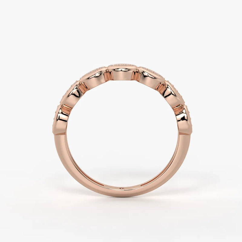 Lustra Dome Spark Band Ring