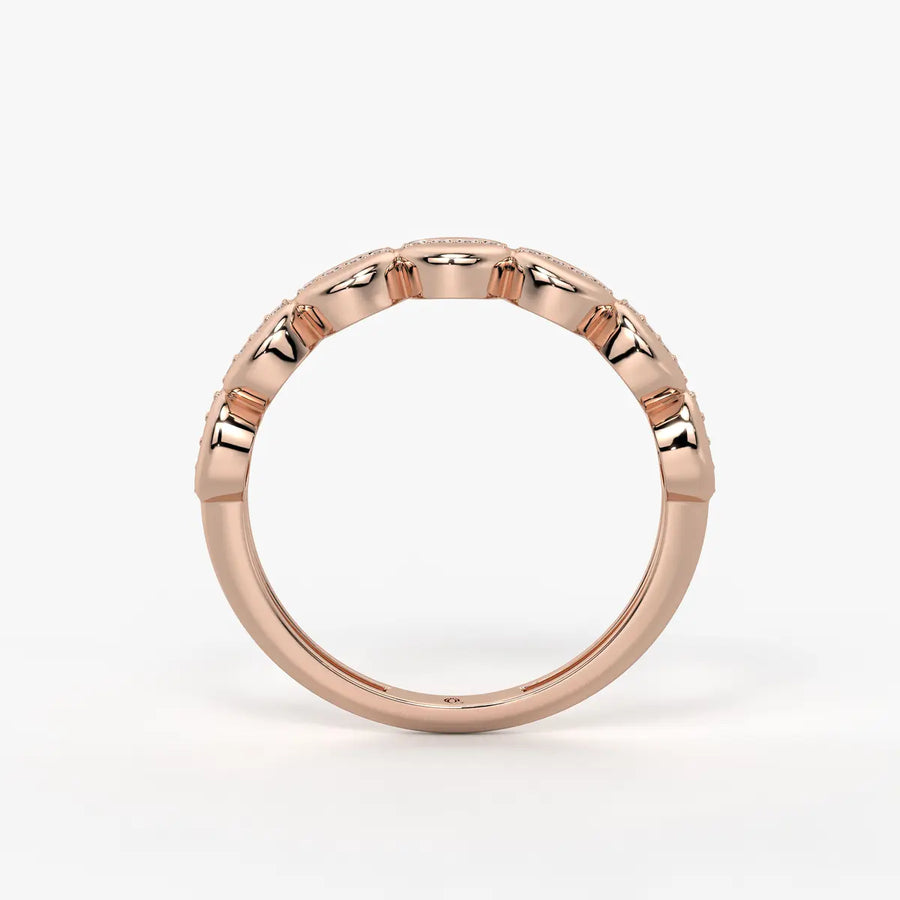 Lustra Dome Spark Band Ring