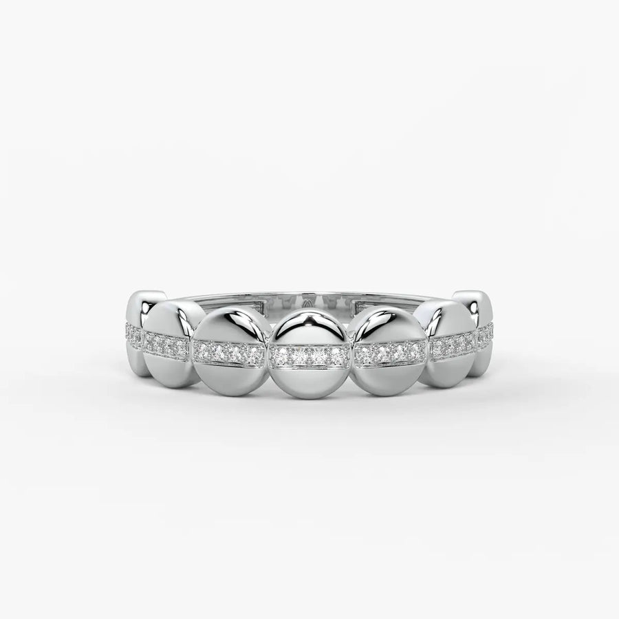 Lustra Dome Spark Band Ring