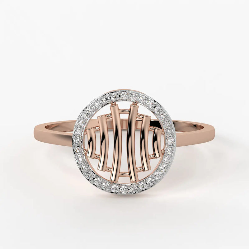 Circular Lattice Statement Ladies Ring