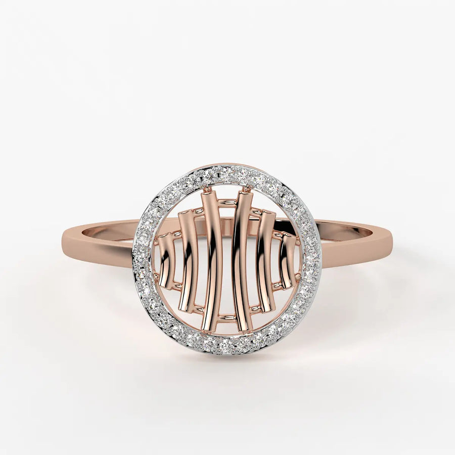 Circular Lattice Statement Ladies Ring