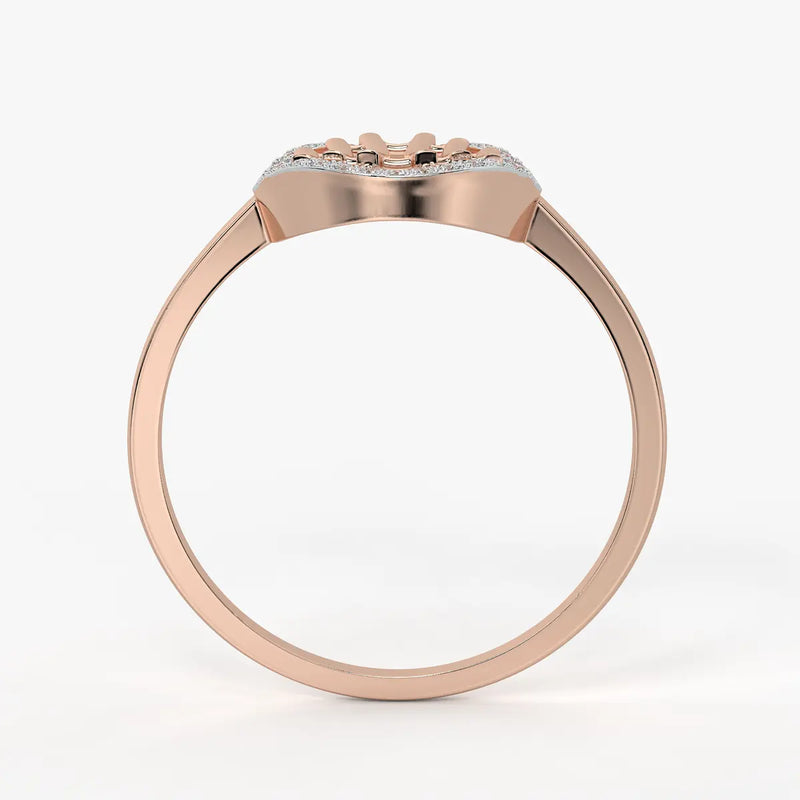 Circular Lattice Statement Ladies Ring