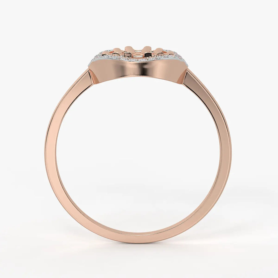 Circular Lattice Statement Ladies Ring