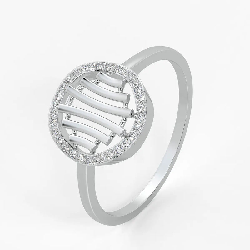 Circular Lattice Statement Ladies Ring