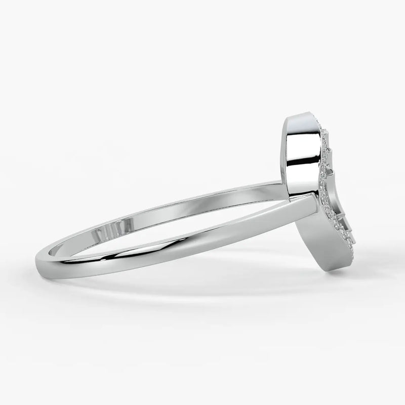 Circular Lattice Statement Ladies Ring