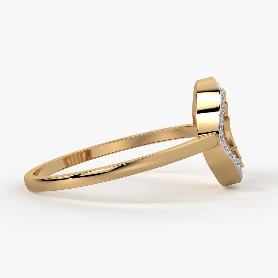Circular Lattice Statement Ladies Ring