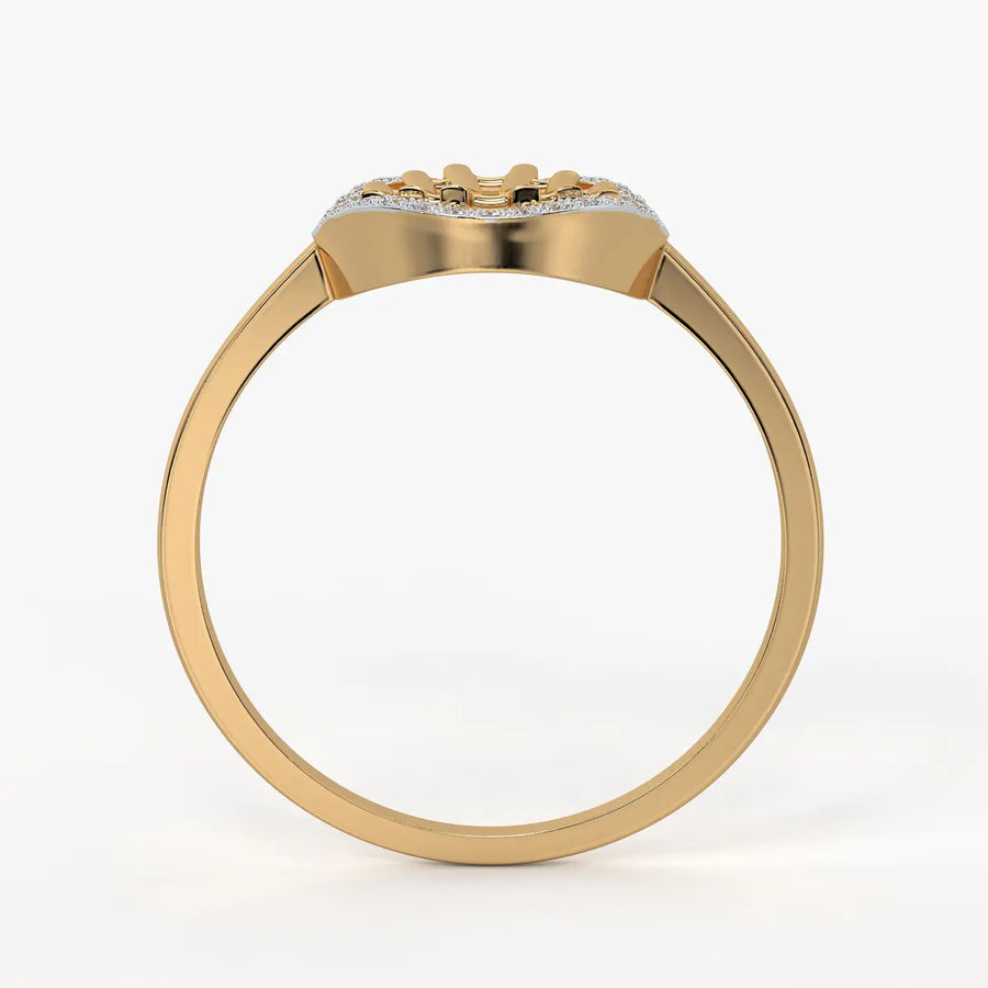 Circular Lattice Statement Ladies Ring