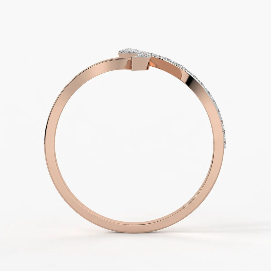 Dual Wave Statement Ladies Ring