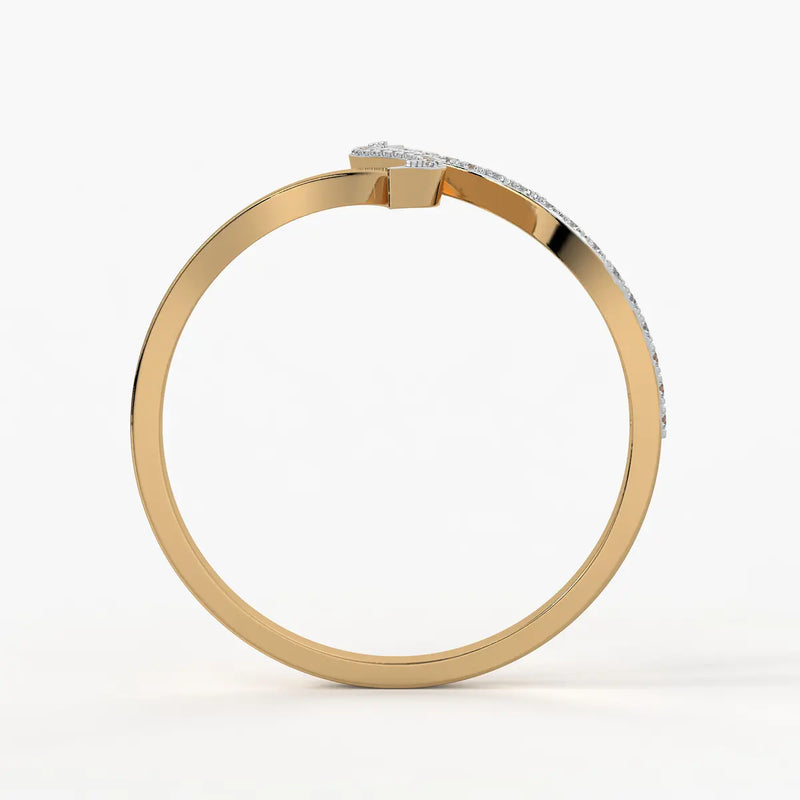 Dual Wave Statement Ladies Ring