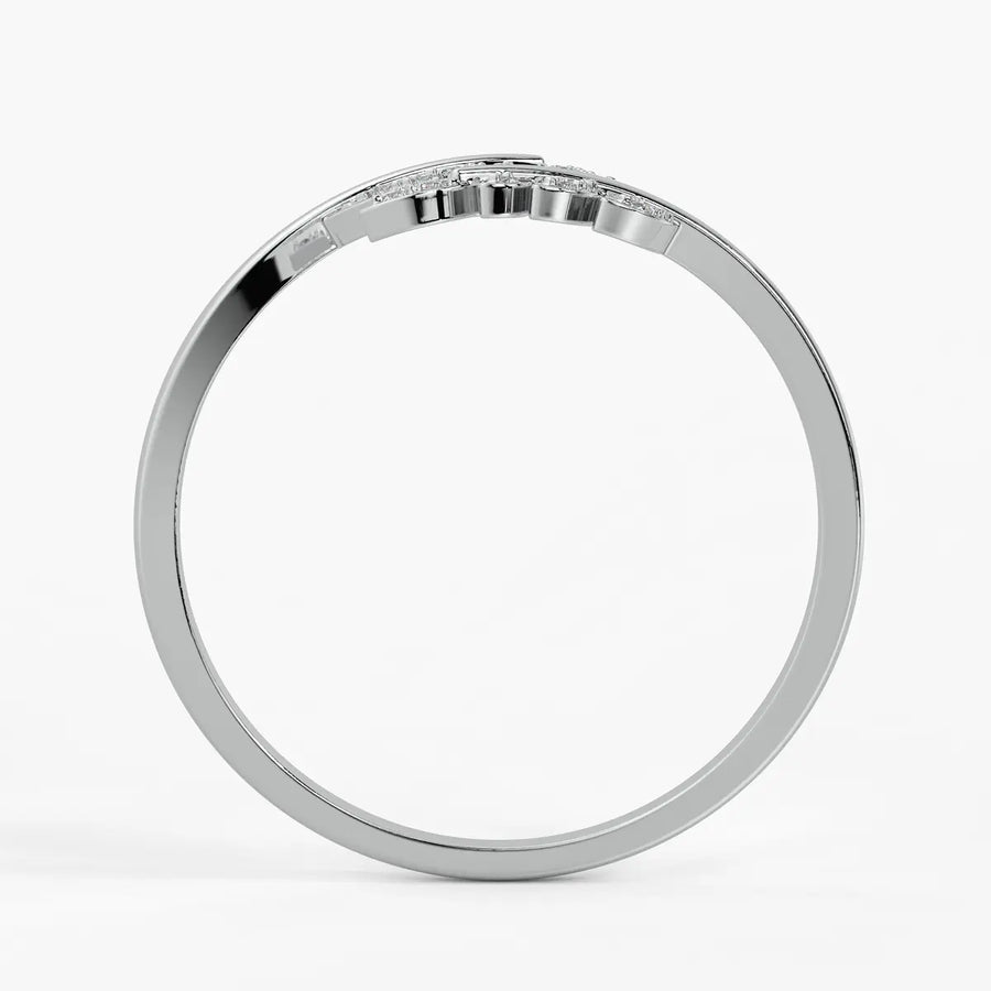 Twin Leaf Open Ladies Ring