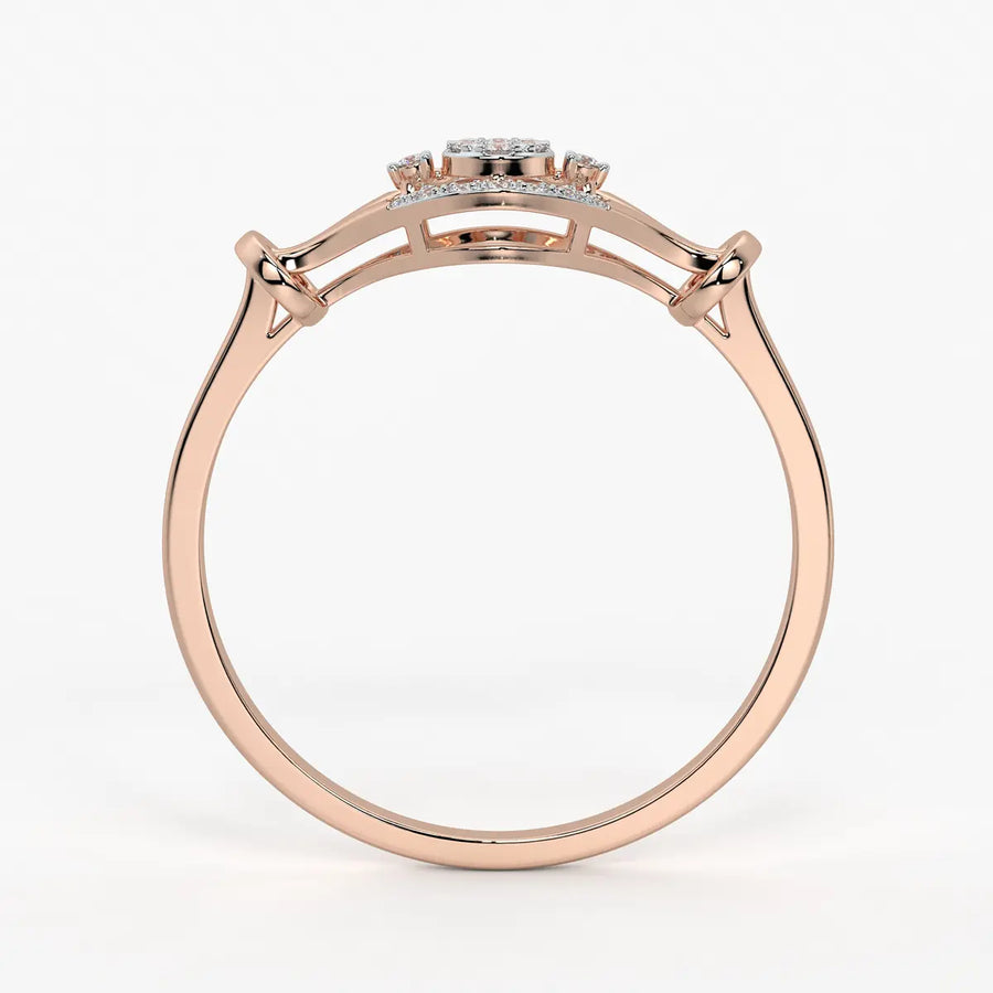 Oval Halo Classic Ladies Ring