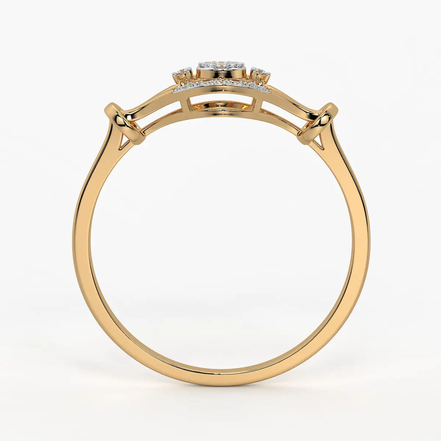 Oval Halo Classic Ladies Ring