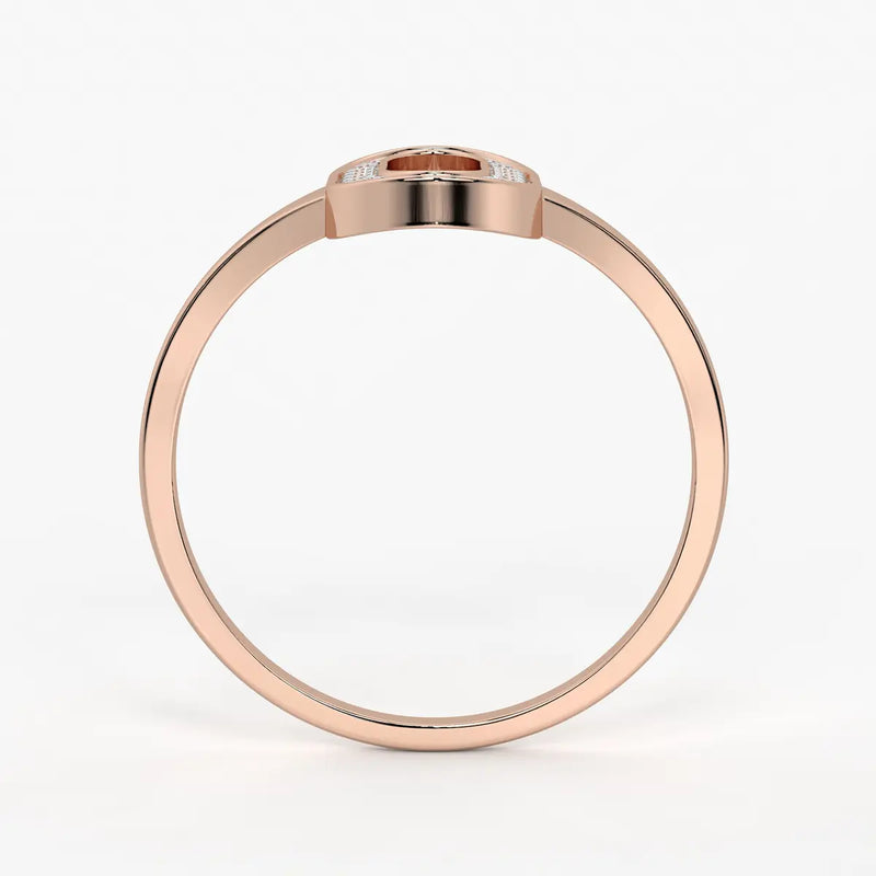 Oval Halo Ladies Ring
