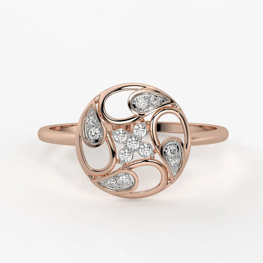 Floral Filigree Ladies Ring
