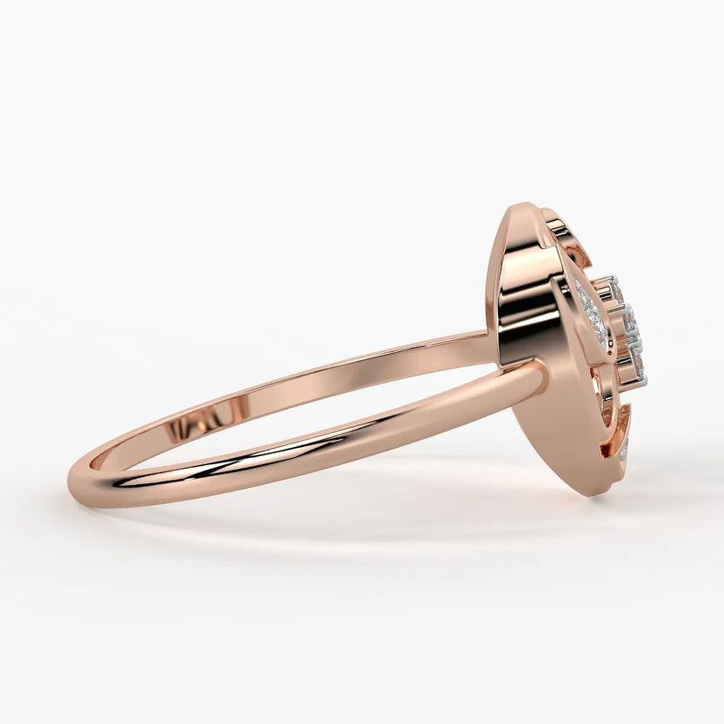 Floral Filigree Ladies Ring