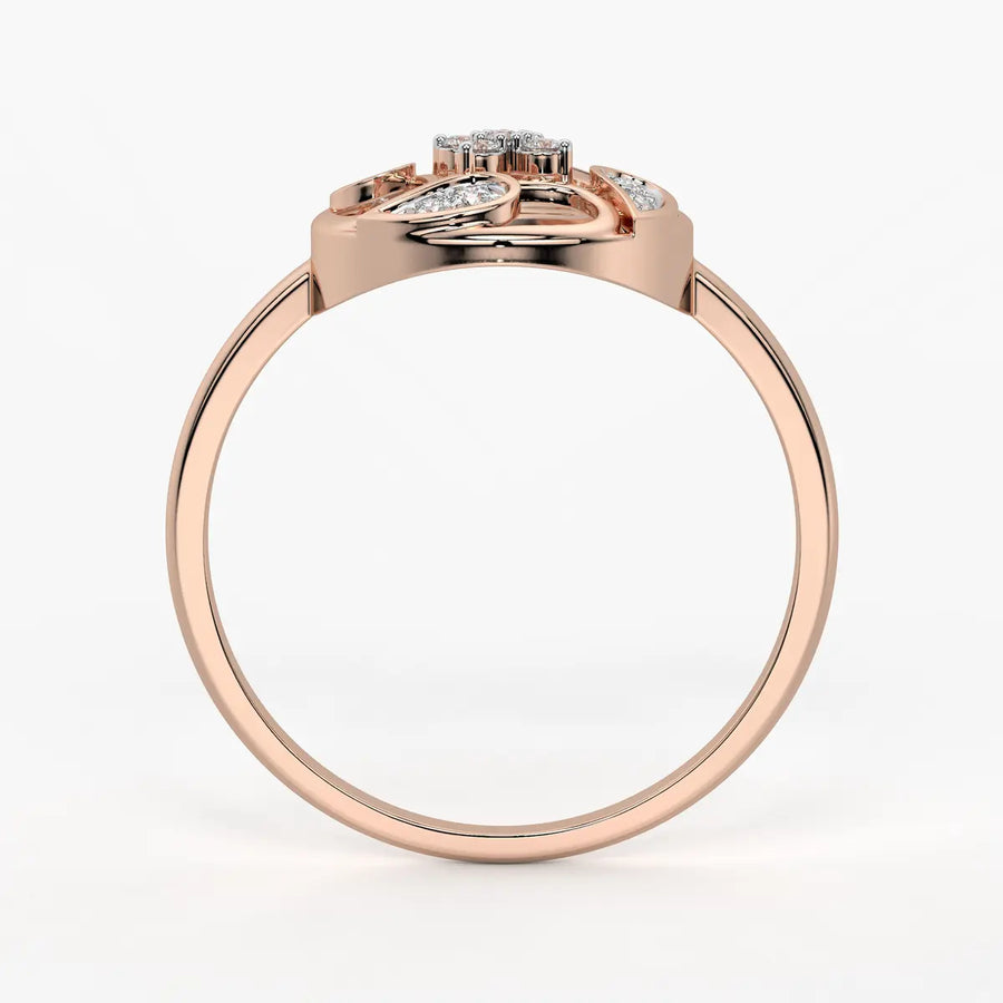 Floral Filigree Ladies Ring