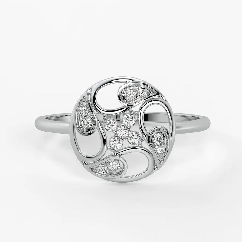 Floral Filigree Ladies Ring