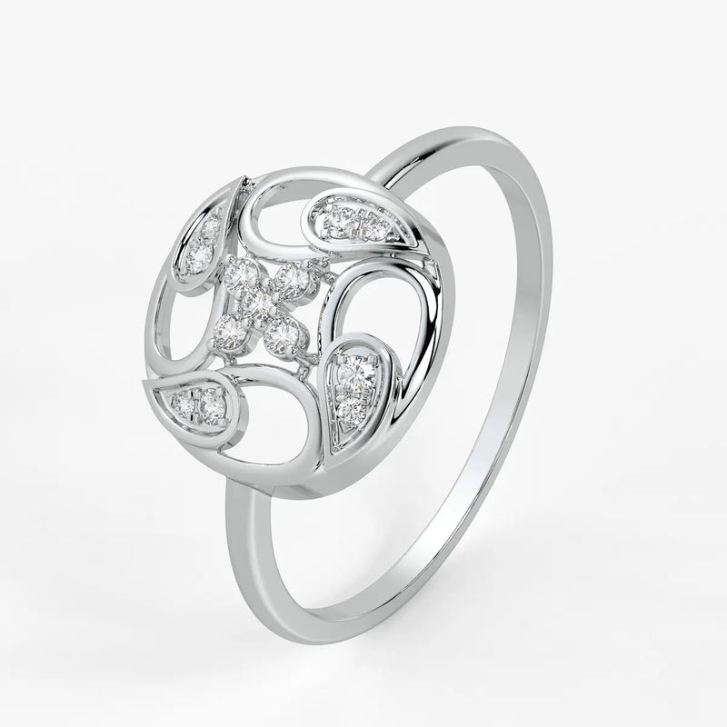 Floral Filigree Ladies Ring