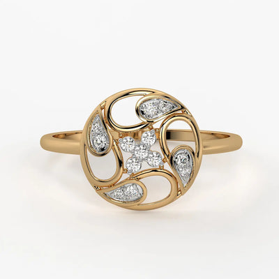 Floral Filigree Ladies Ring