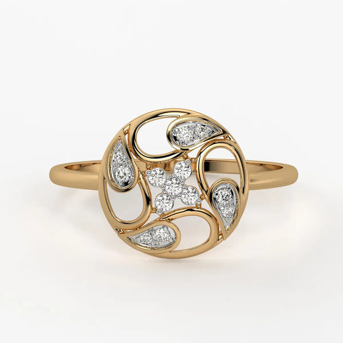 Floral Filigree Ladies Ring