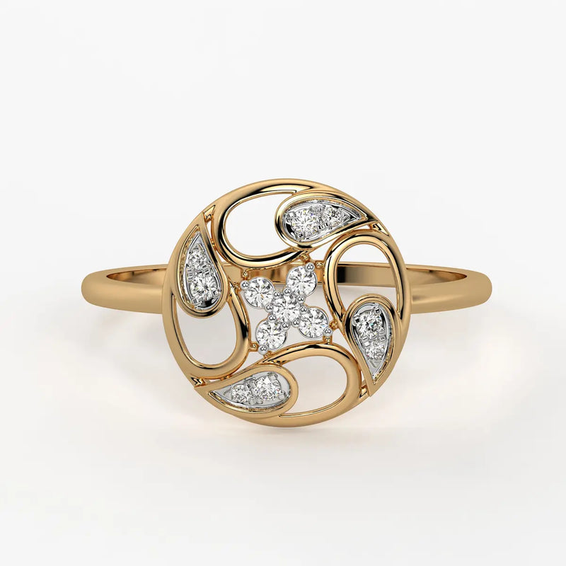 Floral Filigree Ladies Ring