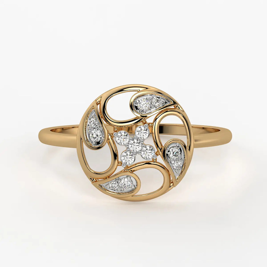 Floral Filigree Ladies Ring