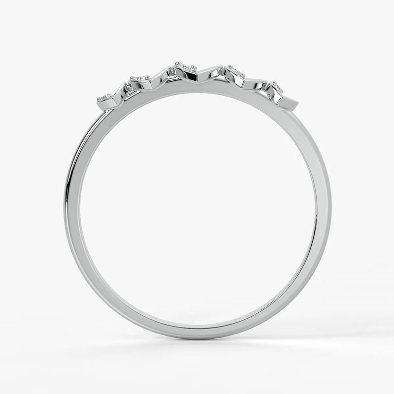 Heart Row Ladies Ring