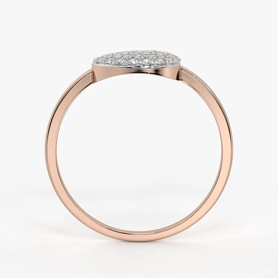 Round Halo Ladies Ring