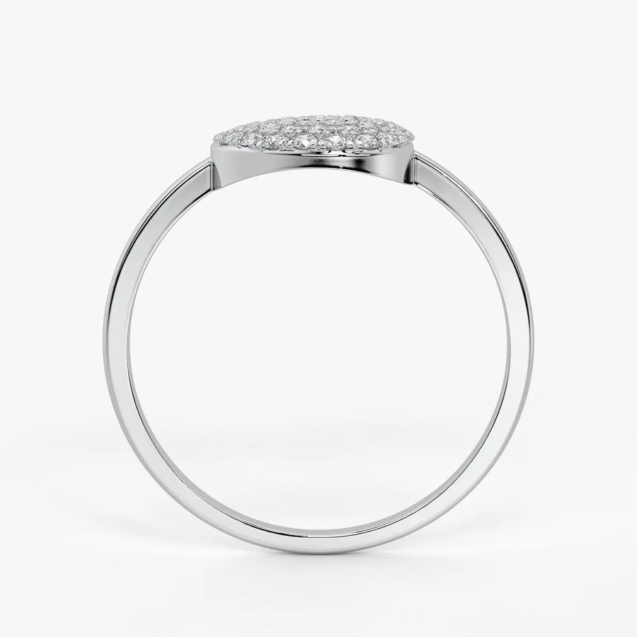 Round Halo Ladies Ring