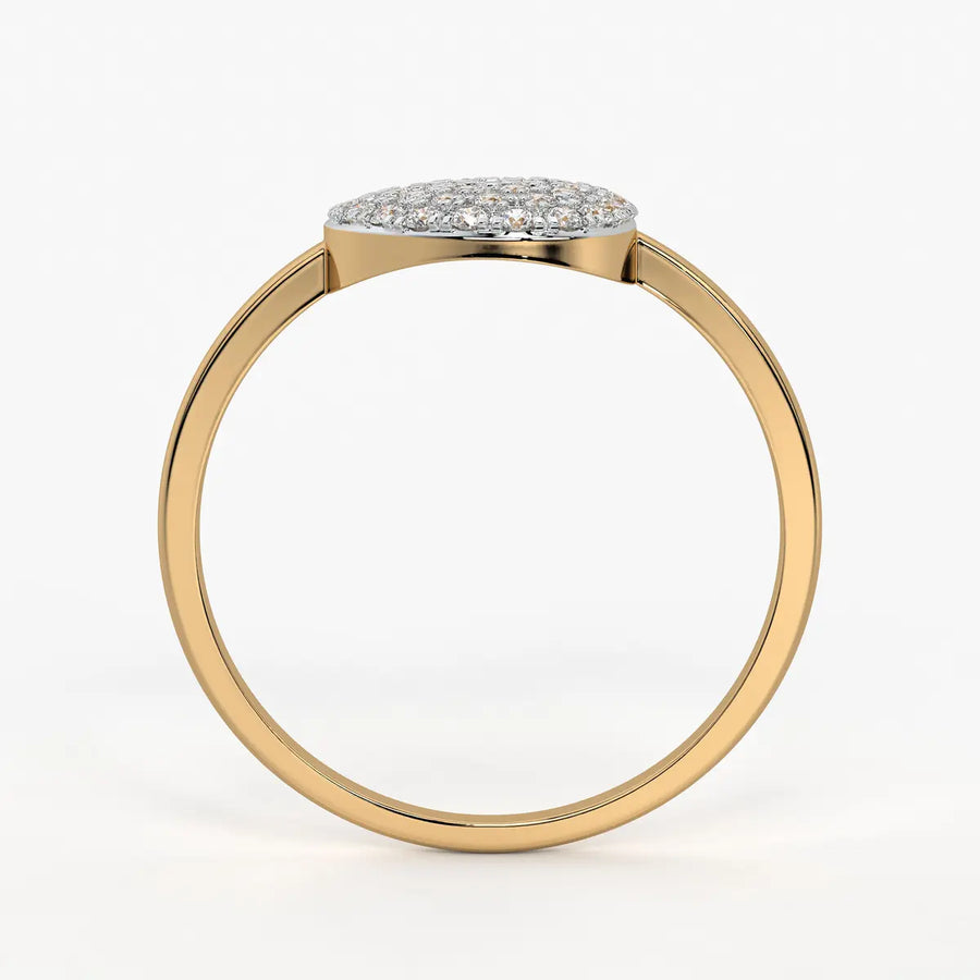 Round Halo Ladies Ring