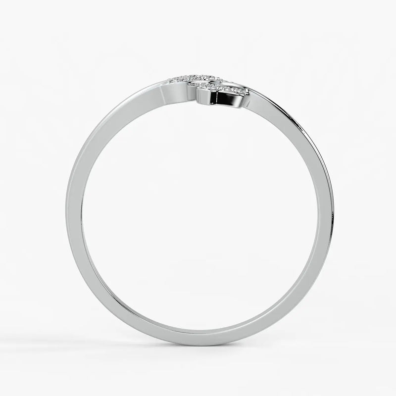 Twin Leaf Ladies Ring