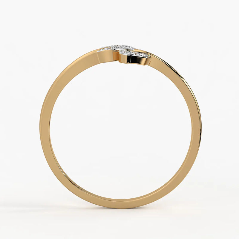 Twin Leaf Ladies Ring