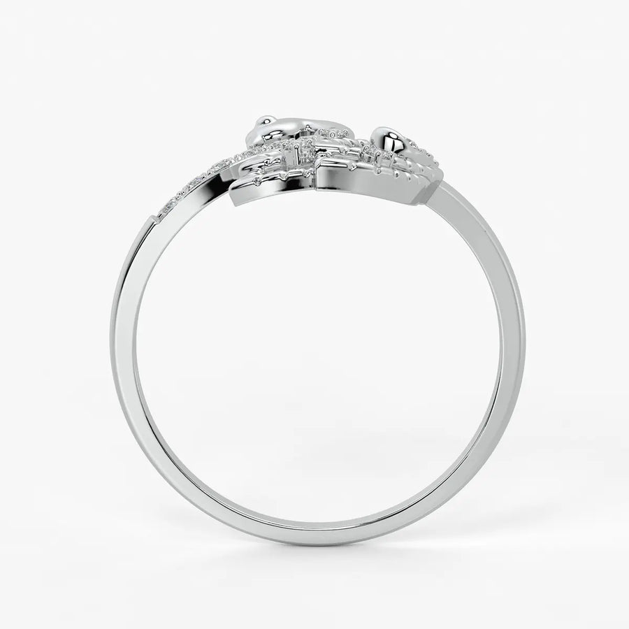 Swan Charm Ladies Ring