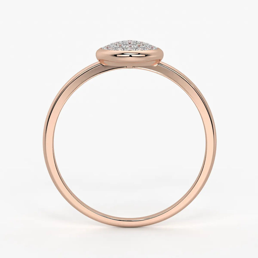 Teardrop Cluster Ladies Ring