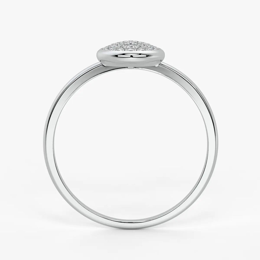 Teardrop Cluster Ladies Ring