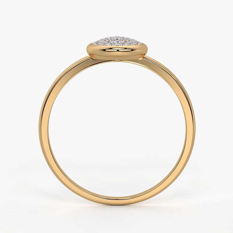 Teardrop Cluster Ladies Ring