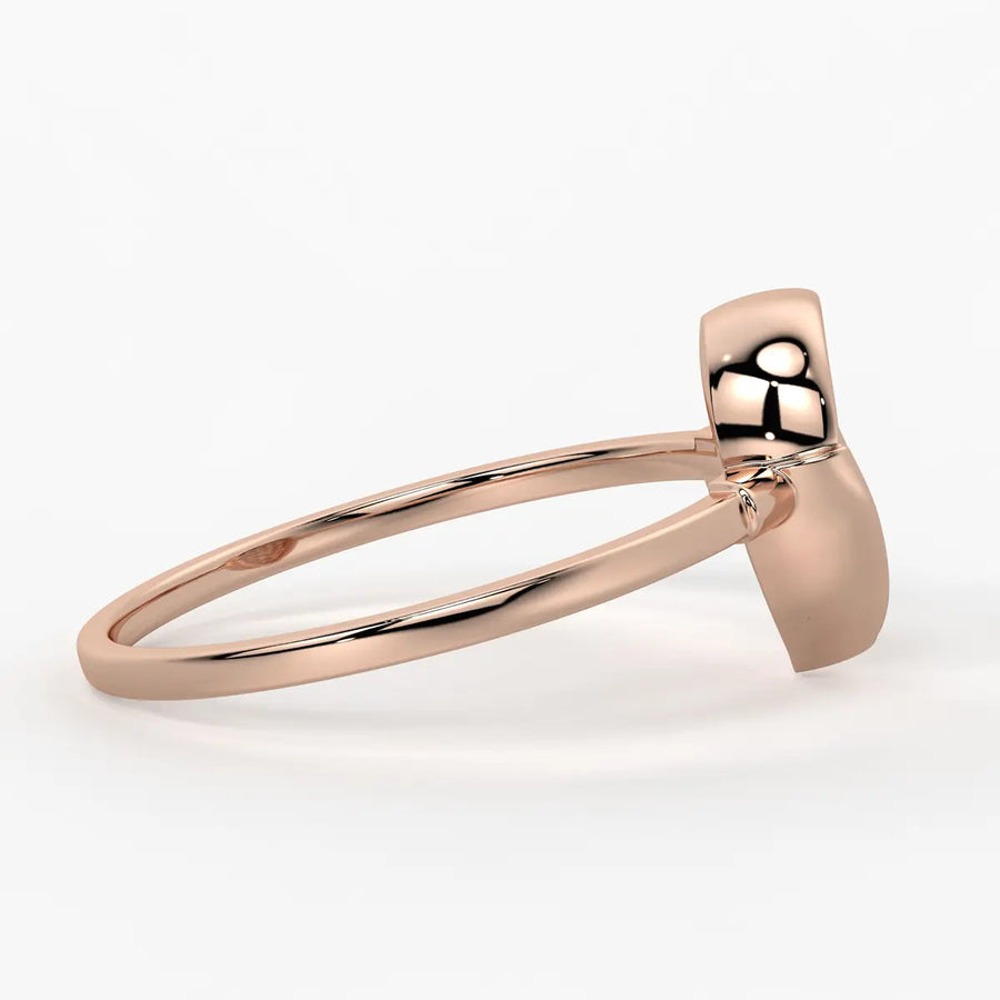 Pear Pave Cluster Ladies Ring