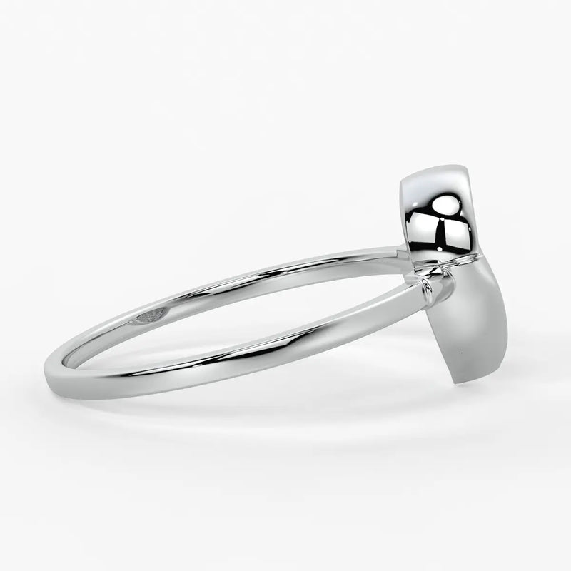 Pear Pave Cluster Ladies Ring